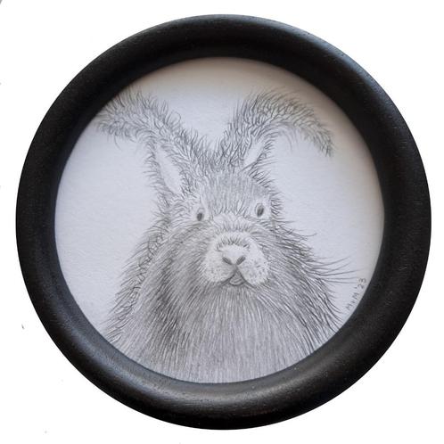 schilderijen verzameld konijnen, Huis en Inrichting, Woonaccessoires | Schilderijen, Tekeningen en Foto's, Nieuw, Schilderij, Minder dan 50 cm