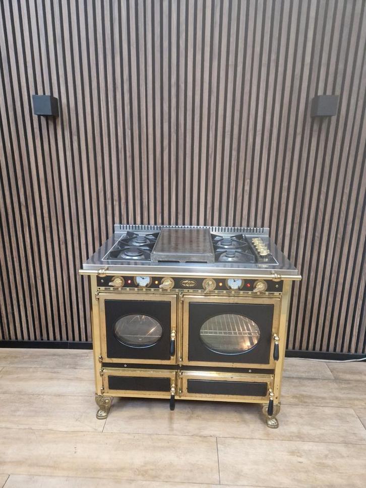 Prachtige Antraciet Messing J.Corradi Fornuis(Gratis bezorg), Witgoed en Apparatuur, Fornuizen, Zo goed als nieuw, Vrijstaand