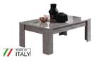 Hoogglans Salontafel Granada marmer grijs- wit -SALE!-, Nieuw, Minder dan 50 cm, Rechthoekig, 50 tot 100 cm