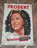 2x Oude reclame affiche  tandpasta Prodent, Ophalen of Verzenden, Zo goed als nieuw, Rechthoekig Staand