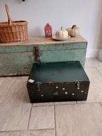 Stoer donkergroen houten kistje, Ophalen of Verzenden