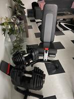 Bowflex 40kg,standaard,trainingsbank, Sport en Fitness, Fitnessmaterialen, Ophalen, Zo goed als nieuw, Dumbbell
