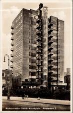 Amsterdam Zuid - Wolkenkrabber Daniël Willinkplein (1934), Verzamelen, Ansichtkaarten | Nederland, Verzenden, 1920 tot 1940, Gelopen