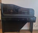 Verticale vleugel rippen, Muziek en Instrumenten, Piano's, Gebruikt, Zwart, Overige typen, Ophalen of Verzenden