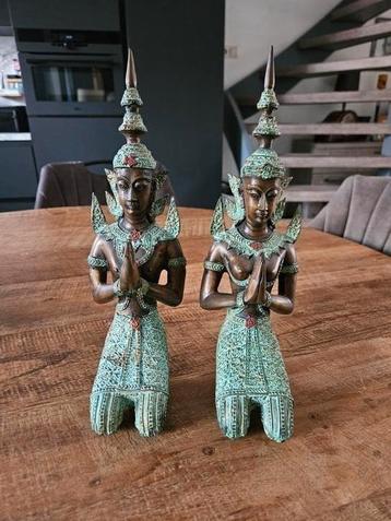 Te koop bronzen set poortwachters.  beschikbaar voor biedingen