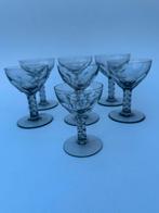 W.j Rozendaal Maastricht 7 Sexago Platina glazen 1932, Ophalen of Verzenden