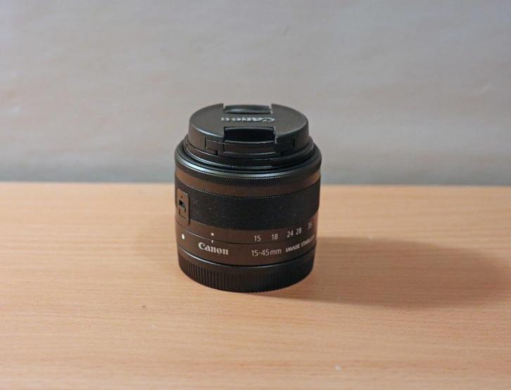 Canon EF-M 15-45mm f/3.5-6.3 STM, Audio, Tv en Foto, Fotografie | Lenzen en Objectieven, Zo goed als nieuw, Standaardlens, Zoom