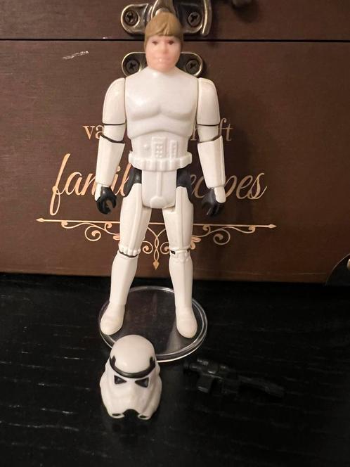 Star Wars Vintage Luke Stormtrooper met Solid Black Blaster, Verzamelen, Star Wars, Zo goed als nieuw, Actiefiguurtje, Ophalen of Verzenden