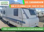 HOBBY EXCELLENT EASY 460 UFE FRANSBED + VOORTENT + DOUCHE, Caravans en Kamperen, Caravans, Rondzit, Hobby, Serviceluik, Bedrijf