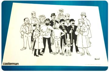 Kuifje ✅ poster van de familie Hergé jaar 1970 ❖ 38 x 55 cm beschikbaar voor biedingen