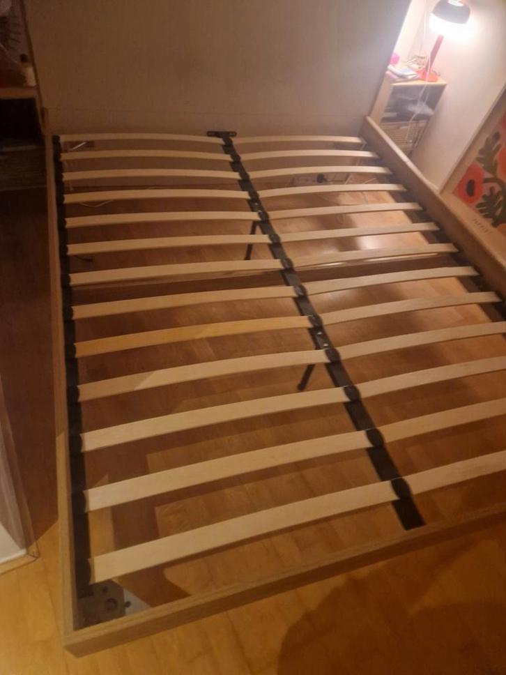 Bed en bedrame, Huis en Inrichting, Slaapkamer | Matrassen en Bedbodems, 160 cm, Tweepersoons, Ophalen