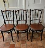 Drie Thonet café stoelen, gemerkt                        ., Ophalen