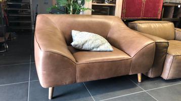 Timothy Oulton Faiteuil - cognac kleur leder  beschikbaar voor biedingen