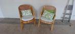 Twee rieten stoelen, Ophalen, Gebruikt, Twee, Bruin