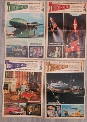 6x Thunderbirds krant oud Albert Heijn Jaren 60 schaars beschikbaar voor biedingen