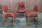 30 x Vintage stoelen kantine kerk zaal college horeca hout, Antiek en Kunst, Ophalen of Verzenden