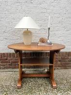 Antieke • Monk Chair/ bench • Tild top shoe foot hutch table, Ophalen