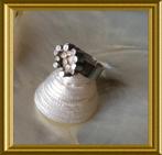 Vintage zilveren ring met staafjes, Sieraden, Tassen en Uiterlijk, Antieke sieraden, Ophalen of Verzenden, Zilver, Ring