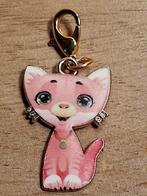 cute cartoon cat hangertje roze, Sieraden, Tassen en Uiterlijk, Verzenden, Nieuw, Roze, Overige materialen
