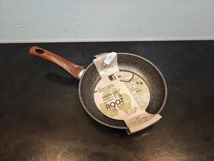 2 koekenpan Root, Huis en Inrichting, Keuken | Potten en Pannen, Nieuw, Koekenpan of Braadpan, Overige materialen, Inductieplaat