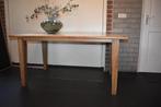 Eettafel eikenhout robuust, Eikenhout, Ophalen of Verzenden, Zo goed als nieuw, 150 tot 200 cm
