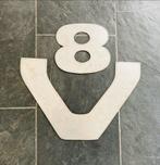 Groot V8 Plaatstalen Logo, Ophalen, Nieuw, Universele onderdelen