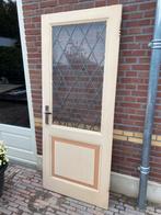 Binnendeur met glas in lood, Doe-het-zelf en Verbouw, Deuren en Horren, Ophalen, Gebruikt, 80 tot 100 cm, Binnendeur