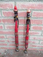 MASAI Beeldjes Oost Afrika nomaden volk kleurig hoog 45 cm, Antiek en Kunst, Ophalen of Verzenden