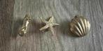 3 broches/ hangers schelp zeester zeepaardje 3-2 cm, Sieraden, Tassen en Uiterlijk, Broches, Ophalen of Verzenden, Zo goed als nieuw