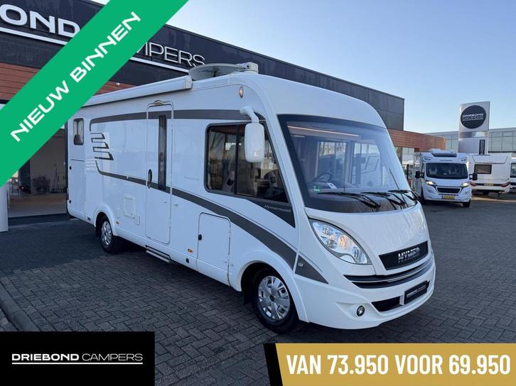 Hymer B 588 Premium Line Enkele Bedden Hefbed Zonnepanelen L, Caravans en Kamperen, Campers, Bedrijf, tot en met 4, Integraal