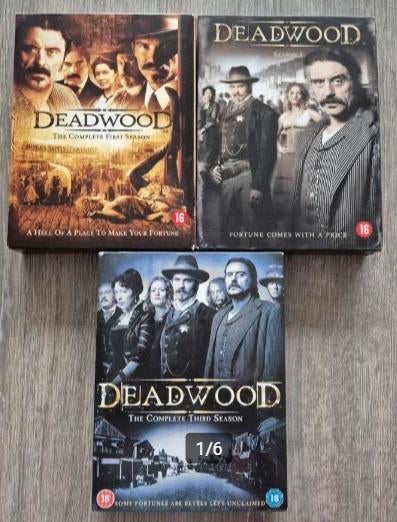 Deadwood - complete serie - 3 boxen DVD, Cd's en Dvd's, Dvd's | Tv en Series, Vanaf 16 jaar, Ophalen of Verzenden, Zo goed als nieuw
