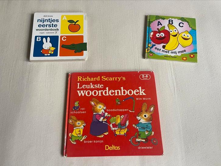 6 Kinderboekjes: alphabet, eerste letter en eerste woorden, Boeken, Kinderboeken | Baby's en Peuters, Gelezen, 2 tot 3 jaar, Ophalen