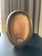 Candle egg kaarsenhouder metaal goud, Huis en Inrichting, Minder dan 25 cm, Ophalen of Verzenden, Kandelaar, Metaal