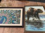 2 Diamond Paintings voor 7,50 !!!, Ophalen of Verzenden, Zo goed als nieuw, Schilderij, Minder dan 50 cm