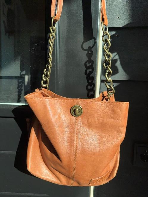 Chabo leren schoudertas, Sieraden, Tassen en Uiterlijk, Tassen | Damestassen, Zo goed als nieuw, Schoudertasje, Overige kleuren