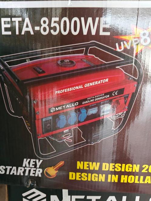 Nieuwe aggregaat 8500 kw     vernieuwde prijs !!!, Doe-het-zelf en Verbouw, Aggregaten, Nieuw, Benzine, 5 tot 10 kVA, Elektrisch startend