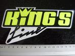 sticker king's line logo fluor geel, Verzenden, Zo goed als nieuw, Merk