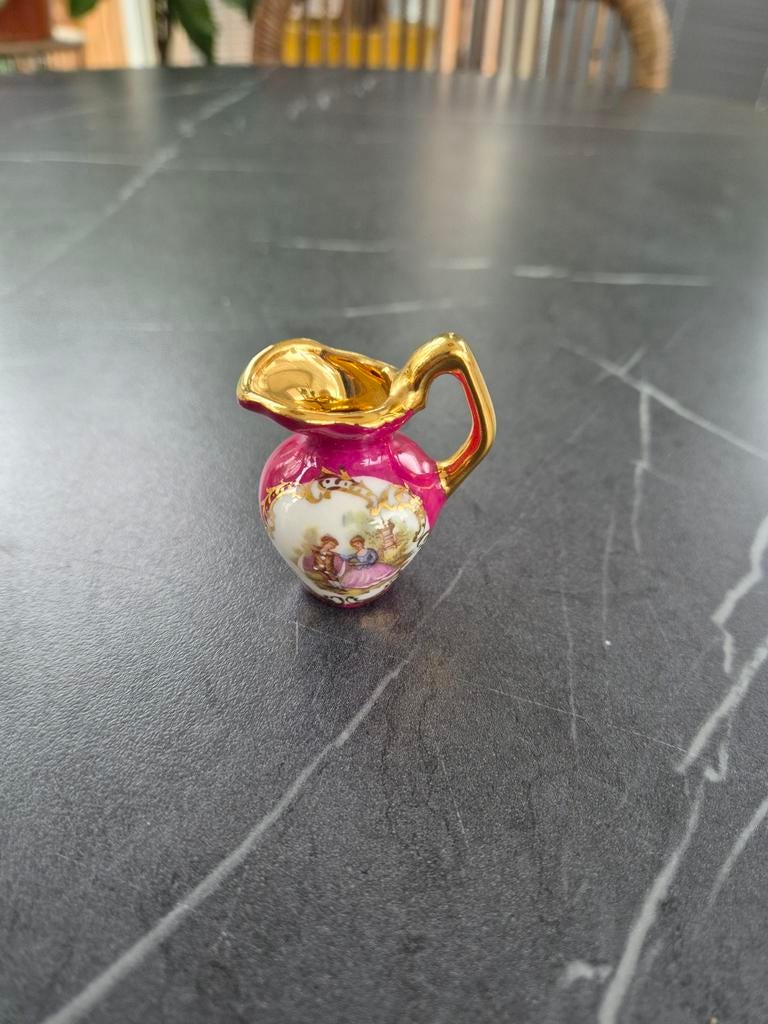 Vintage Limoges miniatuur kannetje, Antiek en Kunst, Antiek | Keramiek en Aardewerk, Ophalen of Verzenden