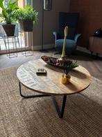 Salontafel acaciahout, Huis en Inrichting, Tafels | Salontafels, Rond, Zo goed als nieuw, Minder dan 50 cm, 50 tot 100 cm