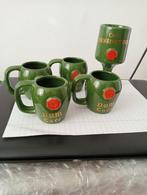 Groene aardewerk DOM liqueur kopjes, Ophalen of Verzenden, Zo goed als nieuw, Overige stijlen, Kop(pen) en/of Schotel(s)