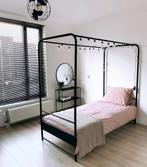 Hemelbed 90x200, Huis en Inrichting, Slaapkamer | Bedden, 90 cm, Eenpersoons, Metaal, Zo goed als nieuw