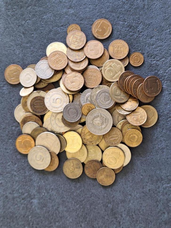 123 munten Joegoslavië 1953-1992, Postzegels en Munten, Munten | Europa | Niet-Euromunten, Losse munt, Joegoslavië, Ophalen of Verzenden