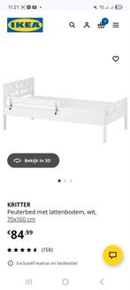 Peuterbed met matras, 70 tot 85 cm, Zo goed als nieuw, Matras, 140 tot 160 cm