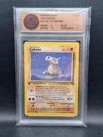 Cubone 1st edition jungle dutch #50 woetoe grading 6, Hobby en Vrije tijd, Verzamelkaartspellen | Pokémon, Verzenden, Zo goed als nieuw