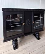 Prachtig theekastje, Huis en Inrichting, Kasten | Vitrinekasten, Ophalen, Gebruikt, 50 tot 100 cm, Glas