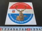 sticker Leger Landmacht Korps Nationale Reserve, Ophalen, Zo goed als nieuw, Bedrijf of Vereniging