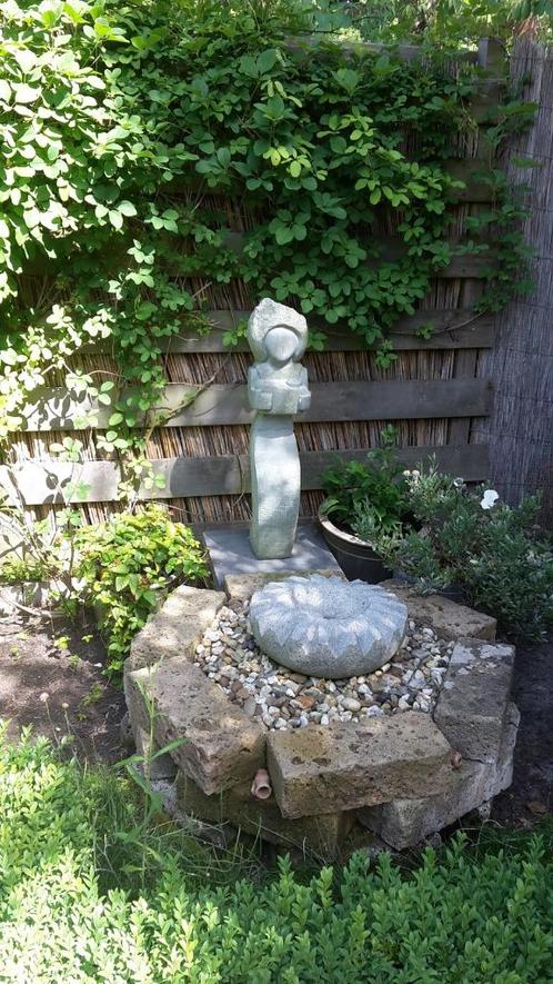 waterornament, fontein natuursteen, Tuin en Terras, Waterpartijen en Fonteinen, Gebruikt, Fontein, Hardsteen, Ophalen