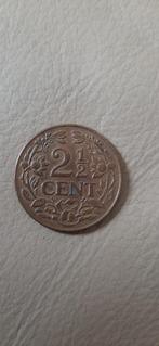 Curaçao 2,5 cent munt, Postzegels en Munten, Munten | Nederland, Ophalen of Verzenden, Koningin Wilhelmina, 2½ gulden, Losse munt
