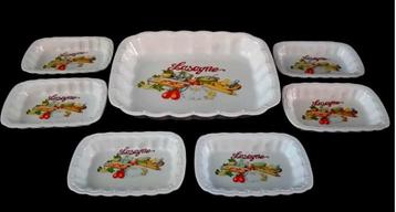 Set/7 Lasagne Dinerset beschikbaar voor biedingen