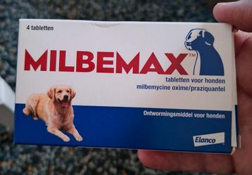 Milbemax Hond 4 tab  beschikbaar voor biedingen